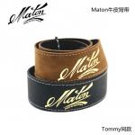 Maton麦顿 澳洲原厂纯牛皮吉他贝斯背带Strap
