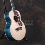 吉普森Gibson SJ200 Parlor Trans Blue全单电箱吉他