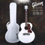 吉普森Gibson SJ200 White Special全单电箱吉他